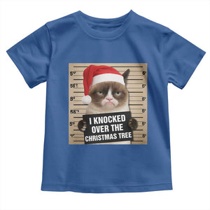 Funny Cat Mugshot Christmas Toddler T Shirt I Will Protect You Kitten No Matter What TS14 Royal Blue Print Your Wear