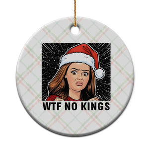No Kings Ceramic Ornament Funny Disgusting Doll Face Meme Xmas TS14 1pc Christmas Plaid Print Your Wear