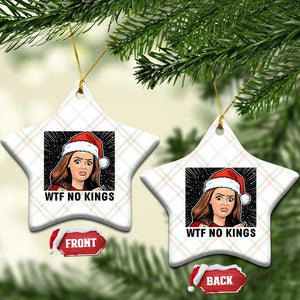 No Kings Ceramic Ornament Funny Disgusting Doll Face Meme Xmas TS14 Print Your Wear