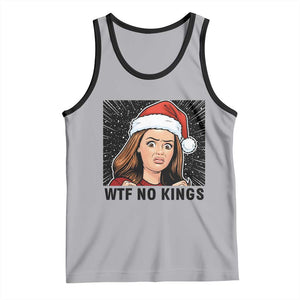 No Kings Tank Top Funny Disgusting Doll Face Meme Christmas TS14 Athletic Heather Black Print Your Wear