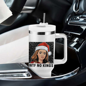 No Kings Tumbler With Handle Funny Disgusting Doll Face Meme Christmas TS14 Print Your Wear