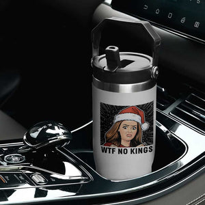 No Kings Flip Straw Tumbler Funny Disgusting Doll Face Meme Christmas TS14 Print Your Wear