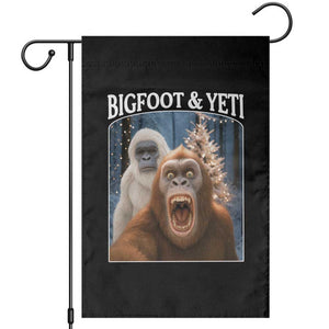 Funny Bigfoot Selfie Garden Flag Sasquatch Yeti Christmas TS14 Black Print Your Wear
