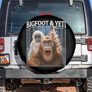 Funny Bigfoot Selfie Spare Tire Cover Sasquatch Yeti Christmas TS14 No hole Black Print Your Wear