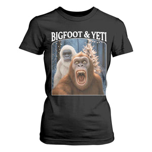 Funny Bigfoot Selfie T Shirt For Women Sasquatch Yeti Christmas TS14 Black Print Your Wear