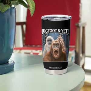 Funny Bigfoot Selfie Tumbler Cup Sasquatch Yeti Christmas TS14 Print Your Wear