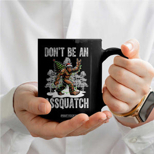 Funny Bigfoot Christmas Coffee Mug Do Not Be An Assquatch TS14 Print Your Wear