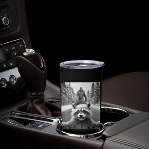 Funny Racoon With Bigfoot Selfie Christmas Tumbler Cup TS14 Print Your Wear