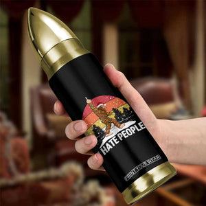 Funny Bigfoot Christmas Bullet Tumbler I Hate People TS14 Print Your Wear