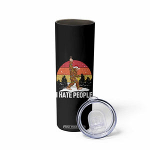 Funny Bigfoot Christmas Skinny Tumbler I Hate People TS14 Print Your Wear