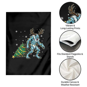 Wendigo Monster Garden Flag Cryptid Mythical Christmas TS14 Print Your Wear