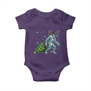 Wendigo Monster Baby Onesie Cryptid Mythical Christmas TS14 Purple Print Your Wear