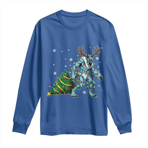 Wendigo Monster Long Sleeve Shirt Cryptid Mythical Christmas TS14 Royal Blue Print Your Wear