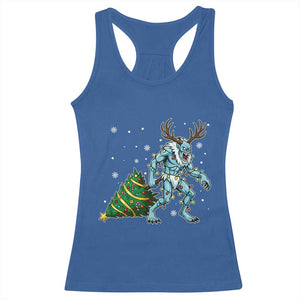 Wendigo Monster Racerback Tank Top Cryptid Mythical Christmas TS14 Royal Blue Print Your Wear