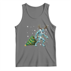 Wendigo Monster Tank Top Cryptid Mythical Christmas TS14 Black Heather Print Your Wear