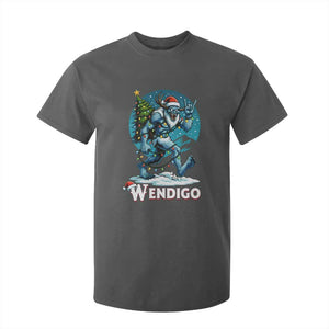 Funny Wendigo Monster Christmas T Shirt For Kid Rock On Hand Meme Xmas TS14 Dark Heather Print Your Wear