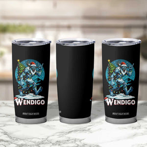 Funny Wendigo Monster Christmas Tumbler Cup Rock On Hand Meme Xmas TS14 Print Your Wear