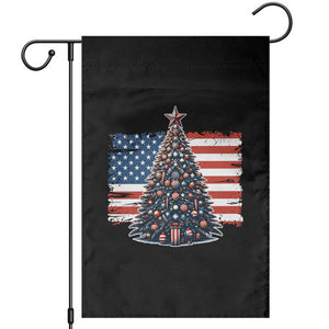 Patriotic American Flag Christmas Garden Flag TS14 Black Print Your Wear