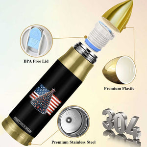 Patriotic American Flag Christmas Bullet Tumbler TS14 Print Your Wear