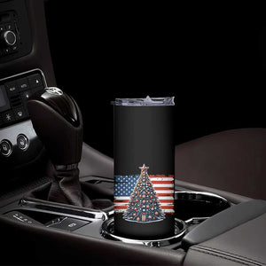 Patriotic American Flag Christmas Skinny Tumbler TS14 Print Your Wear
