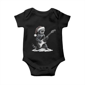 Funny Cat Guitar Baby Onesie Rock and Roll Christmas TS14 Black Print Your Wear