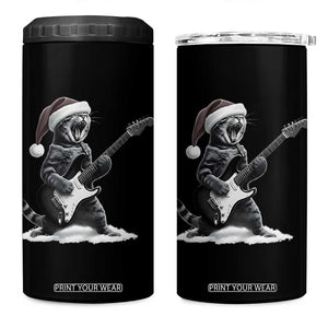 Funny Cat Guitar 4 in 1 Can Cooler Tumbler Rock and Roll Christmas TS14 One Size: 16 oz Black Print Your Wear