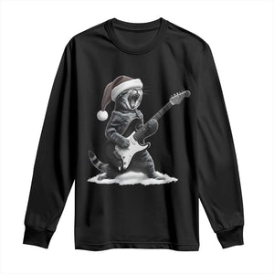 Funny Cat Guitar Long Sleeve Shirt Rock and Roll Christmas TS14 Black Print Your Wear
