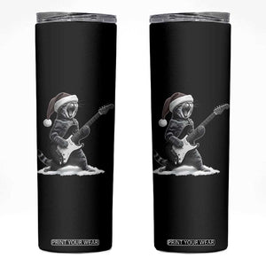 Funny Cat Guitar Skinny Tumbler Rock and Roll Christmas TS14 Black Print Your Wear
