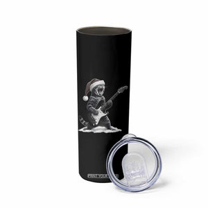 Funny Cat Guitar Skinny Tumbler Rock and Roll Christmas TS14 Print Your Wear
