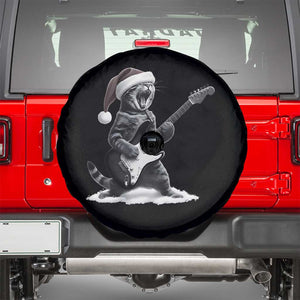 Funny Cat Guitar Spare Tire Cover Rock and Roll Christmas TS14 Black Print Your Wear