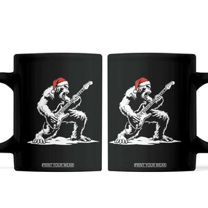 Funny Bigfoot Guitar Coffee Mug Rock and Roll Christmas TS14 Black Print Your Wear