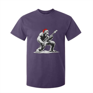 Funny Bigfoot Guitar T Shirt For Kid Rock and Roll Christmas TS14 Purple Print Your Wear