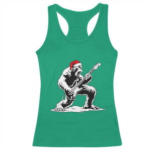 Funny Bigfoot Guitar Racerback Tank Top Rock and Roll Christmas TS14 Irish Green Print Your Wear