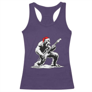 Funny Bigfoot Guitar Racerback Tank Top Rock and Roll Christmas TS14 Purple Print Your Wear