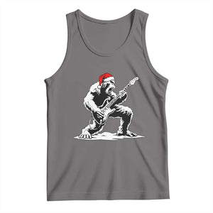 Funny Bigfoot Guitar Tank Top Rock and Roll Christmas TS14 Deep Heather Print Your Wear