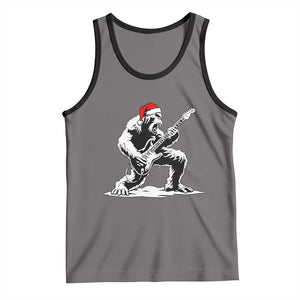 Funny Bigfoot Guitar Tank Top Rock and Roll Christmas TS14 Deep Heather Black Print Your Wear