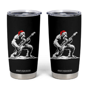 Funny Bigfoot Guitar Tumbler Cup Rock and Roll Christmas TS14 Black Print Your Wear