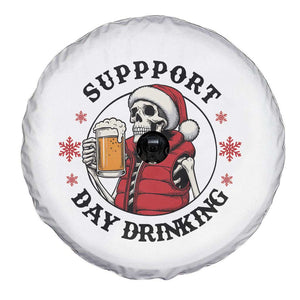 Funny Skeleton Beer Christmas Spare Tire Cover Support Day Drinking TS14 Print Your Wear