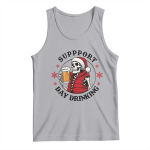 Funny Skeleton Beer Christmas Tank Top Support Day Drinking TS14 Athletic Heather Print Your Wear