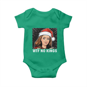 No Kings Baby Onesie Funny Doll Face Meme Christmas TS14 Irish Green Print Your Wear