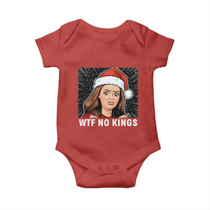 No Kings Baby Onesie Funny Doll Face Meme Christmas TS14 Red Print Your Wear