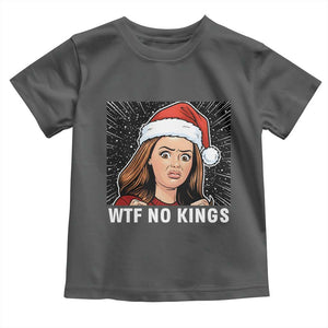 No Kings Toddler T Shirt Funny Doll Face Meme Christmas TS14 Dark Heather Print Your Wear