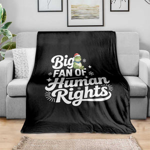 Resist Frog Christmas Throw Blanket Big Fan Of Human Rights Political Meme TS14 Print Your Wear