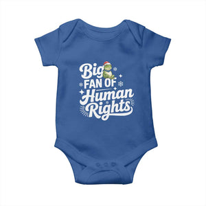 Resist Frog Christmas Baby Onesie Big Fan Of Human Rights Political Meme TS14 Royal Blue Print Your Wear