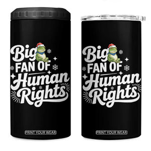 Resist Frog Christmas 4 in 1 Can Cooler Tumbler Big Fan Of Human Rights Political Meme TS14 One Size: 16 oz Black Print Your Wear
