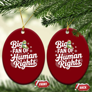 Resist Frog Xmas Ceramic Ornament Big Fan Of Human Rights Political Meme TS14 Print Your Wear
