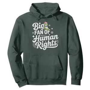 Resist Frog Christmas Hoodie Big Fan Of Human Rights Political Meme TS14 Dark Forest Green Print Your Wear