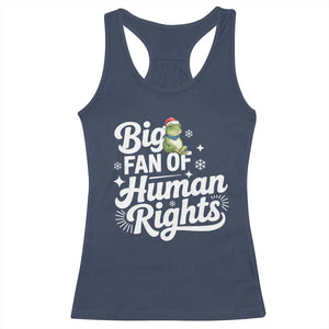 Resist Frog Christmas Racerback Tank Top Big Fan Of Human Rights Political Meme TS14 Navy Print Your Wear