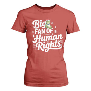 Resist Frog Christmas T Shirt For Women Big Fan Of Human Rights Political Meme TS14 Red Print Your Wear