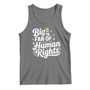 Resist Frog Christmas Tank Top Big Fan Of Human Rights Political Meme TS14 Black Heather Print Your Wear
